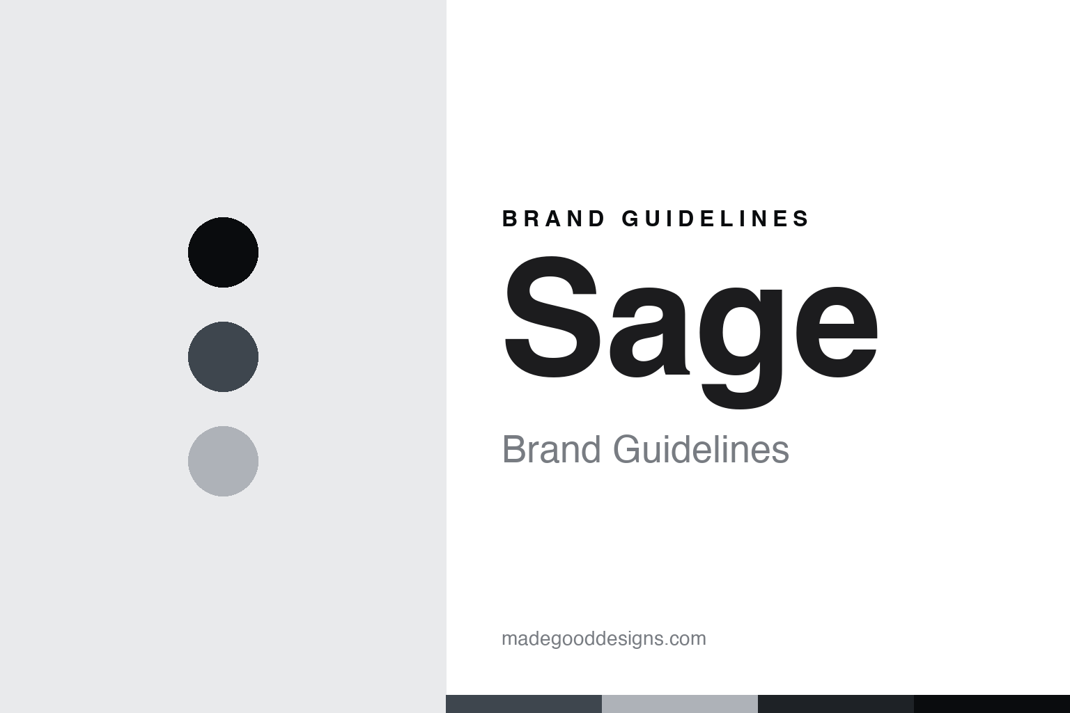 Sage brand guidelines — abstract carbon-graphite homage cover (editorial, unofficial)