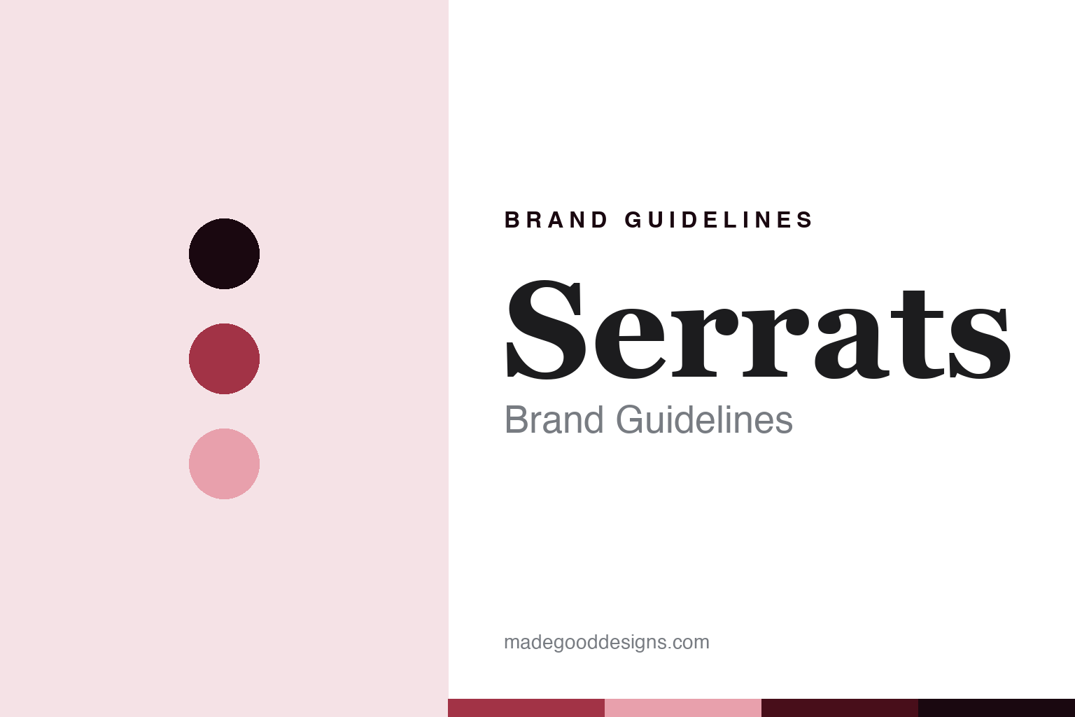 Serrats brand guidelines — abstract Basque-red-and-tinplate colour discs homage (not a Serrats product or logo)
