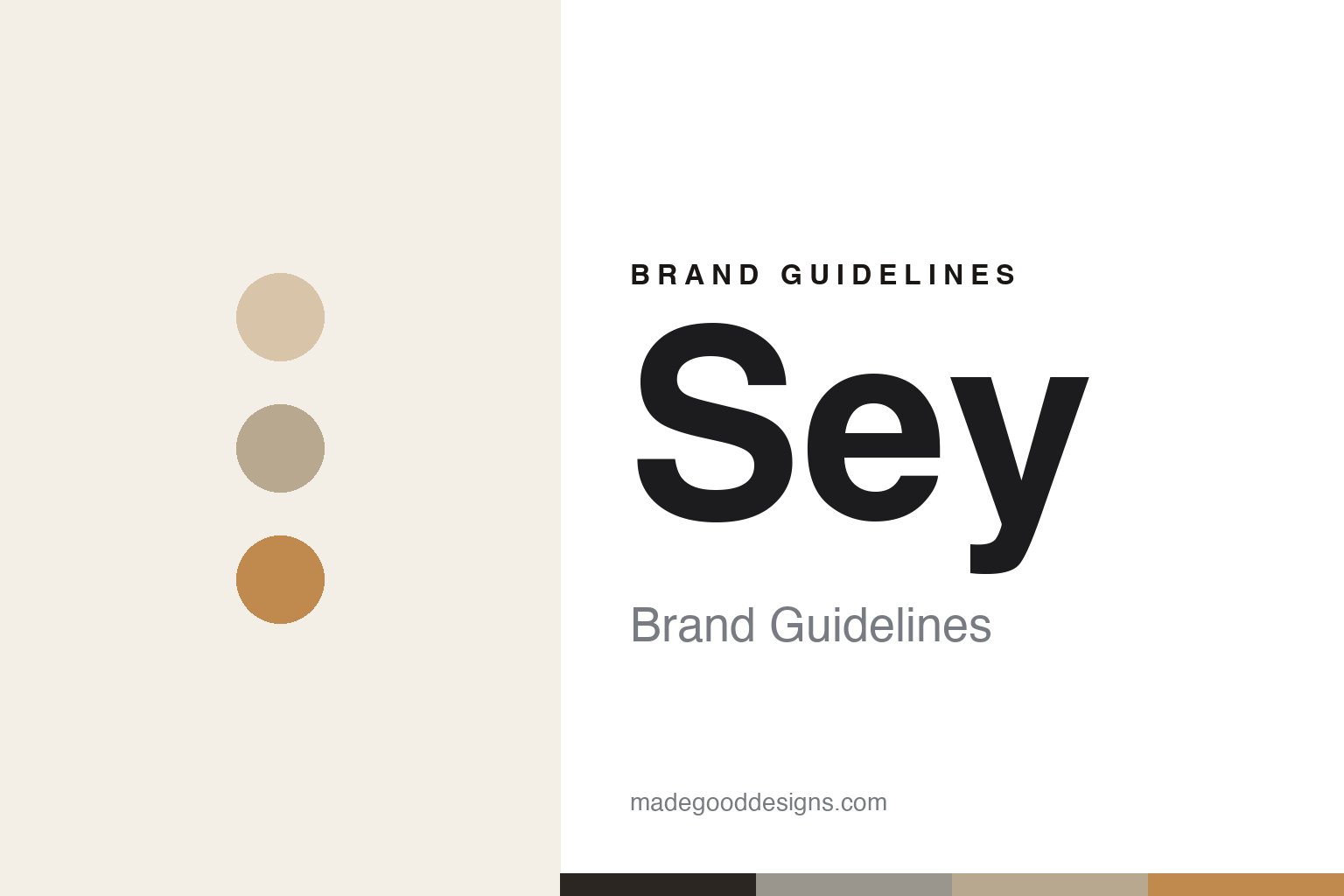 Abstract homage to Sey Coffee: soft-neutral minimalist discs and swatches (not a Sey logo)