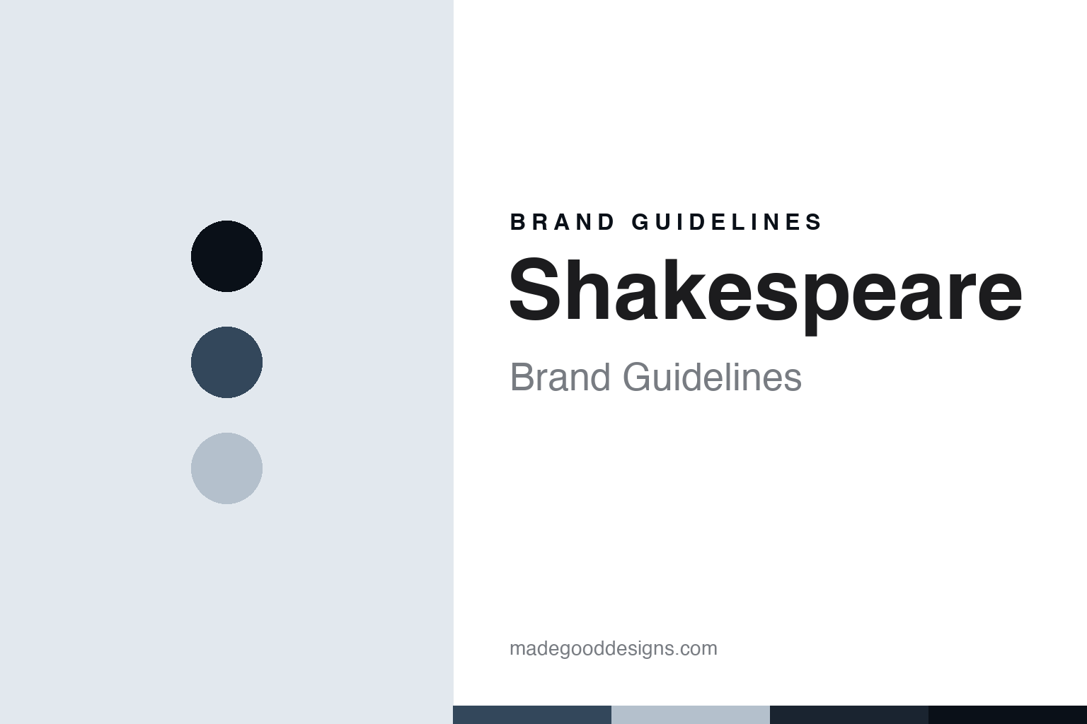 Shakespeare brand guidelines — abstract colour discs and material texture (original homage; not a Shakespeare product or logo)