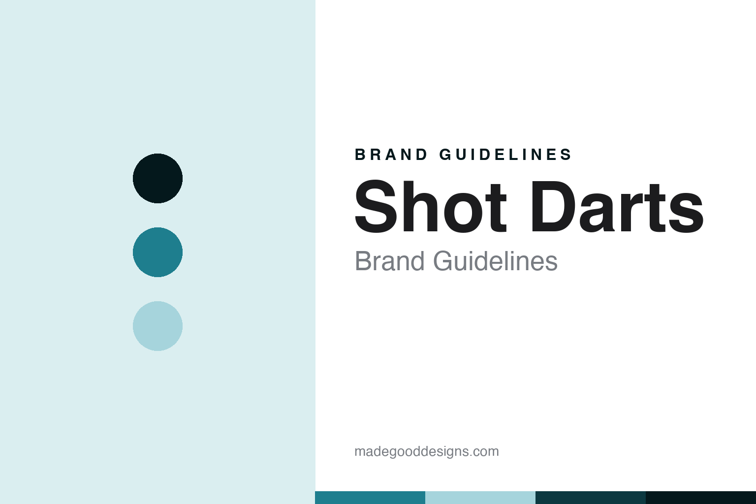 Shot Darts Brand Guidelines: The New Zealand Family Outlier