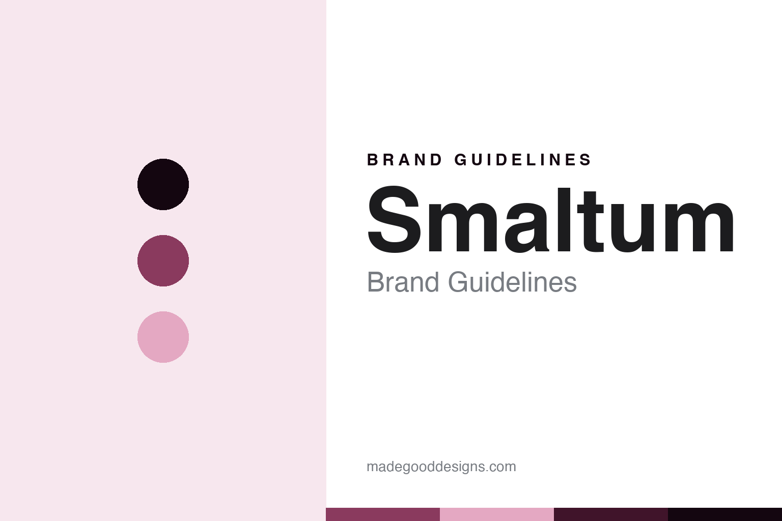 Smaltum Prague enamel workshop brand guidelines abstract homage cover