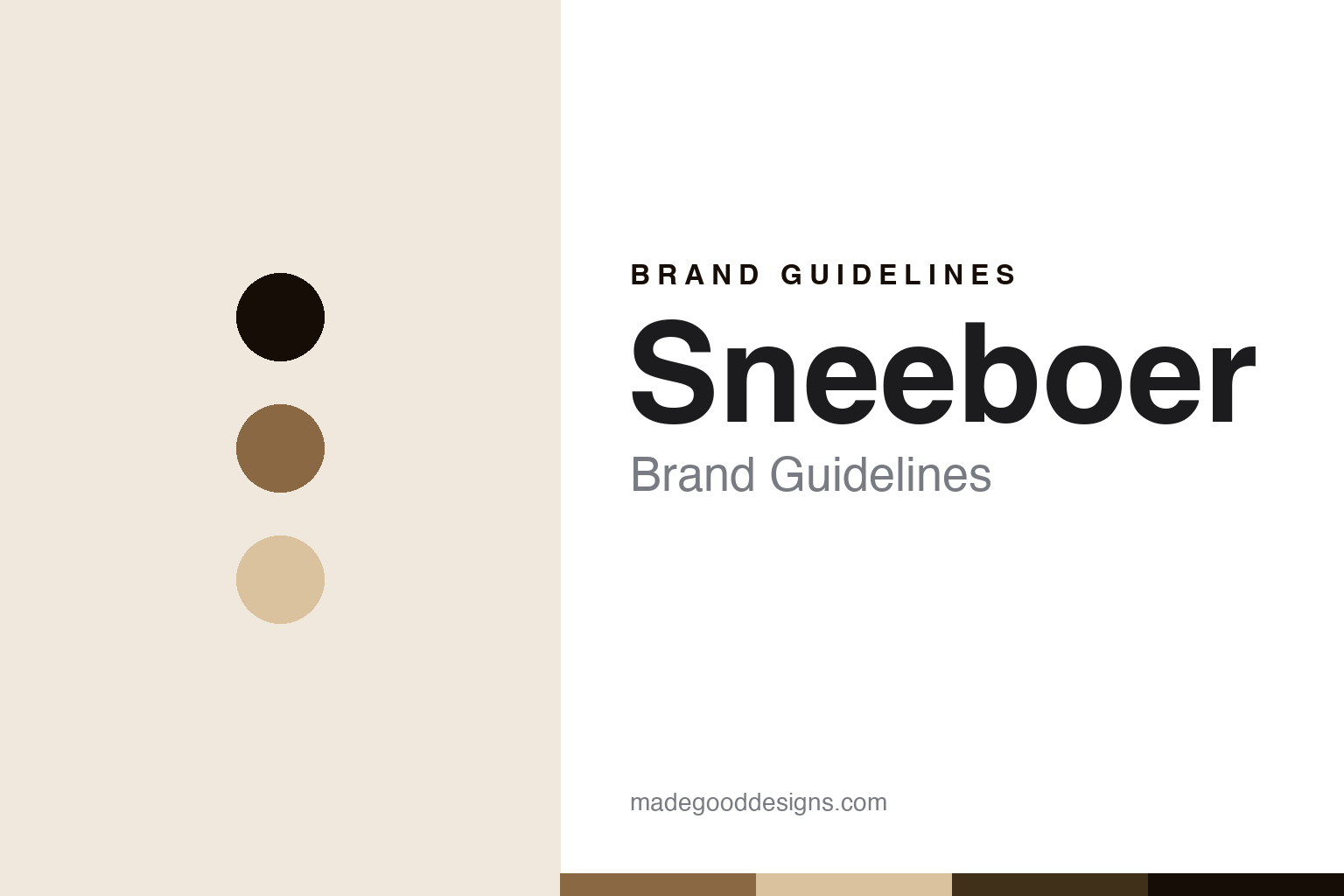 Sneeboer brand guidelines — abstract homage cover in ash tan, ink and sand; not a Sneeboer product or logo