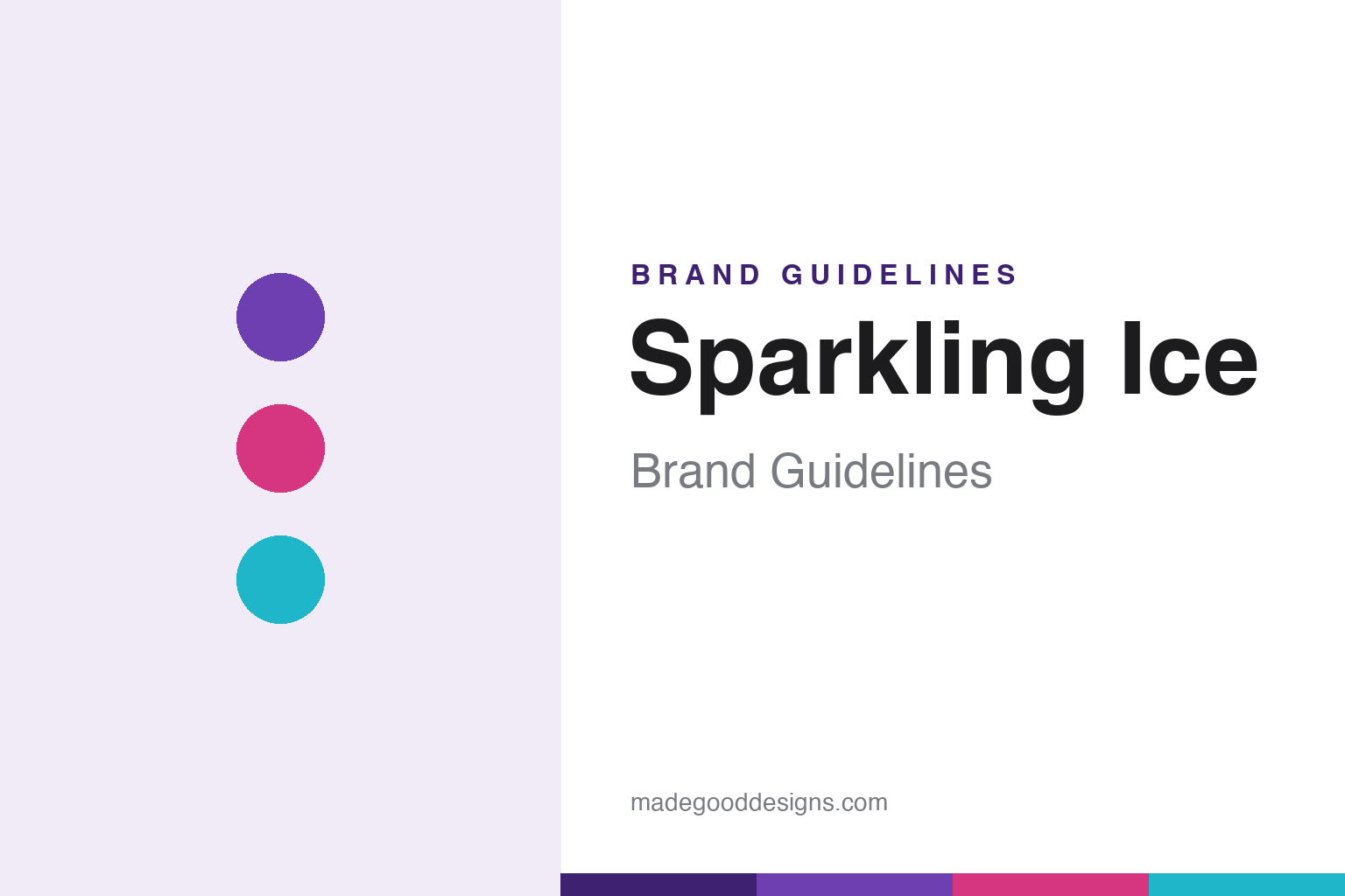 Abstract colour-palette homage for the Sparkling Ice brand guidelines (not the Sparkling Ice logo)
