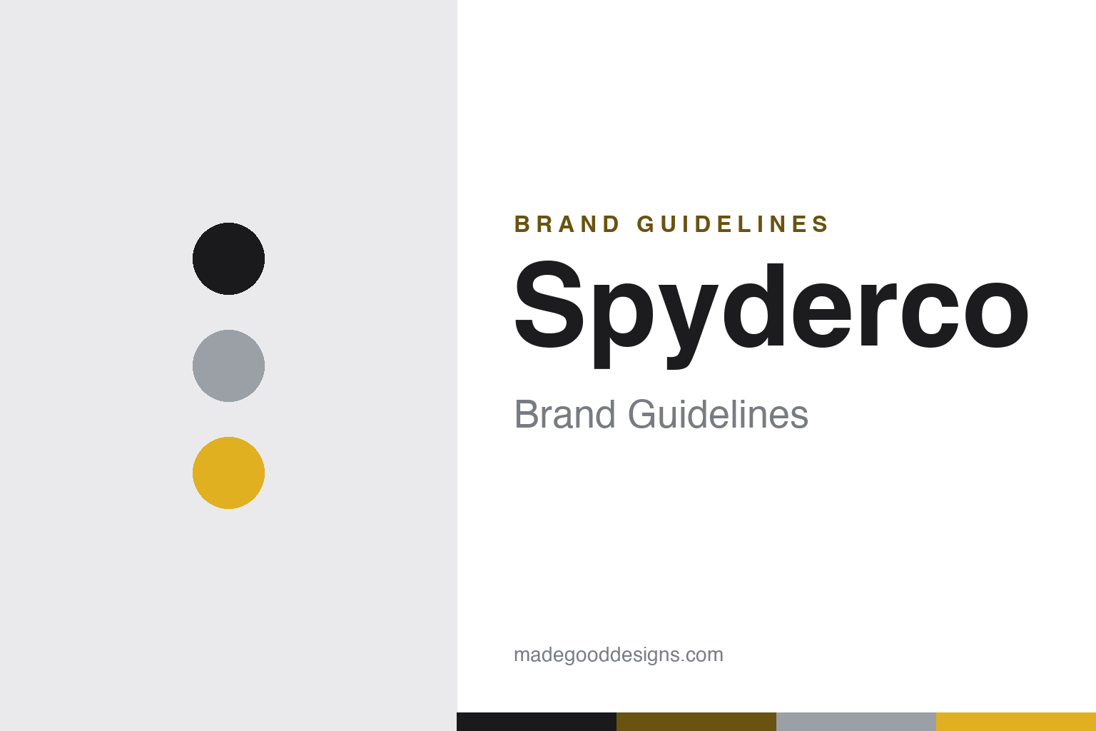 spyderco brand guidelines — abstract homage cover