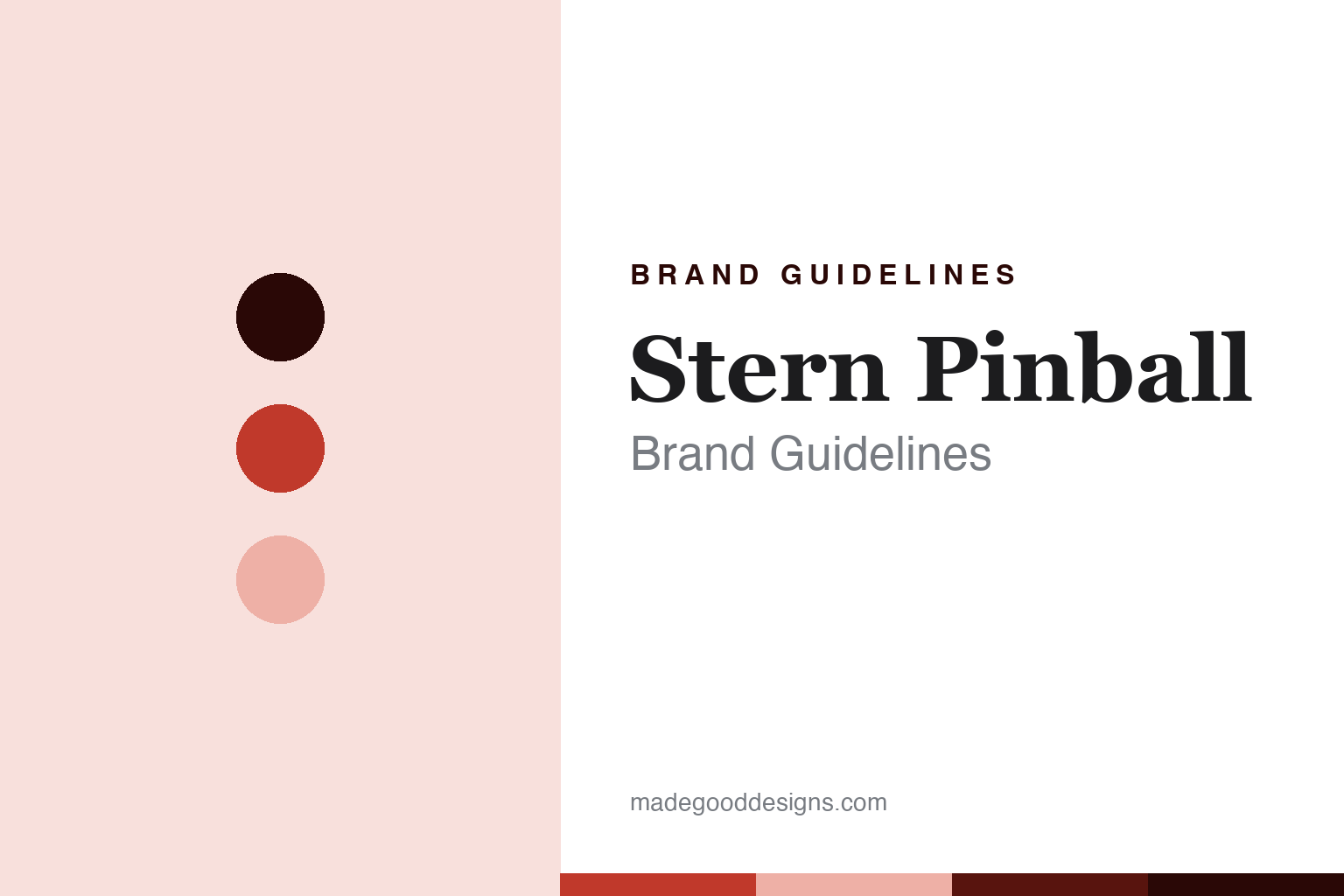 Stern Pinball brand guidelines — abstract colour discs and material texture (original homage; not a Stern Pinball product or logo)