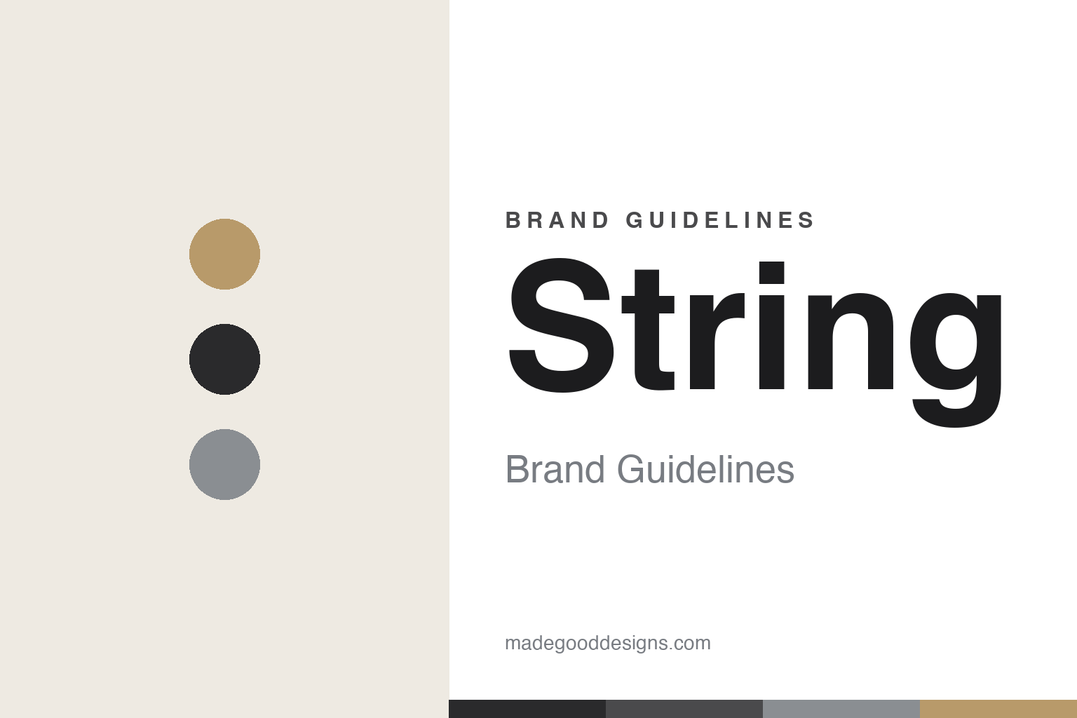 string brand guidelines — abstract homage cover