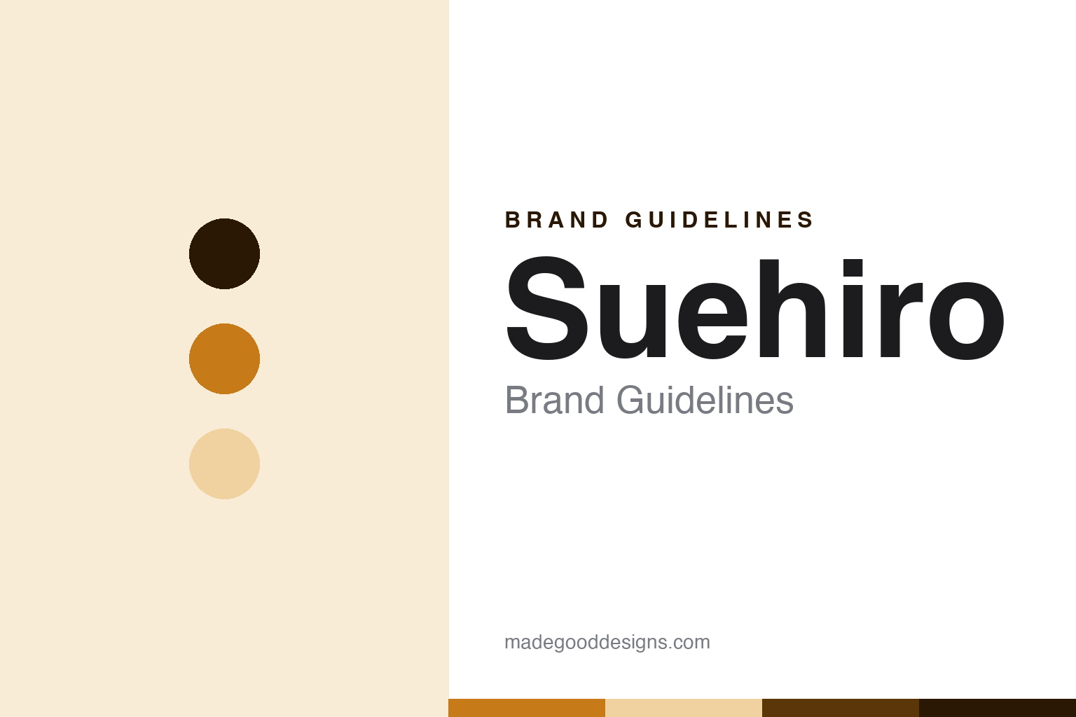 Suehiro brand guidelines — abstract colour discs and material texture (original homage; not a Suehiro product or logo)