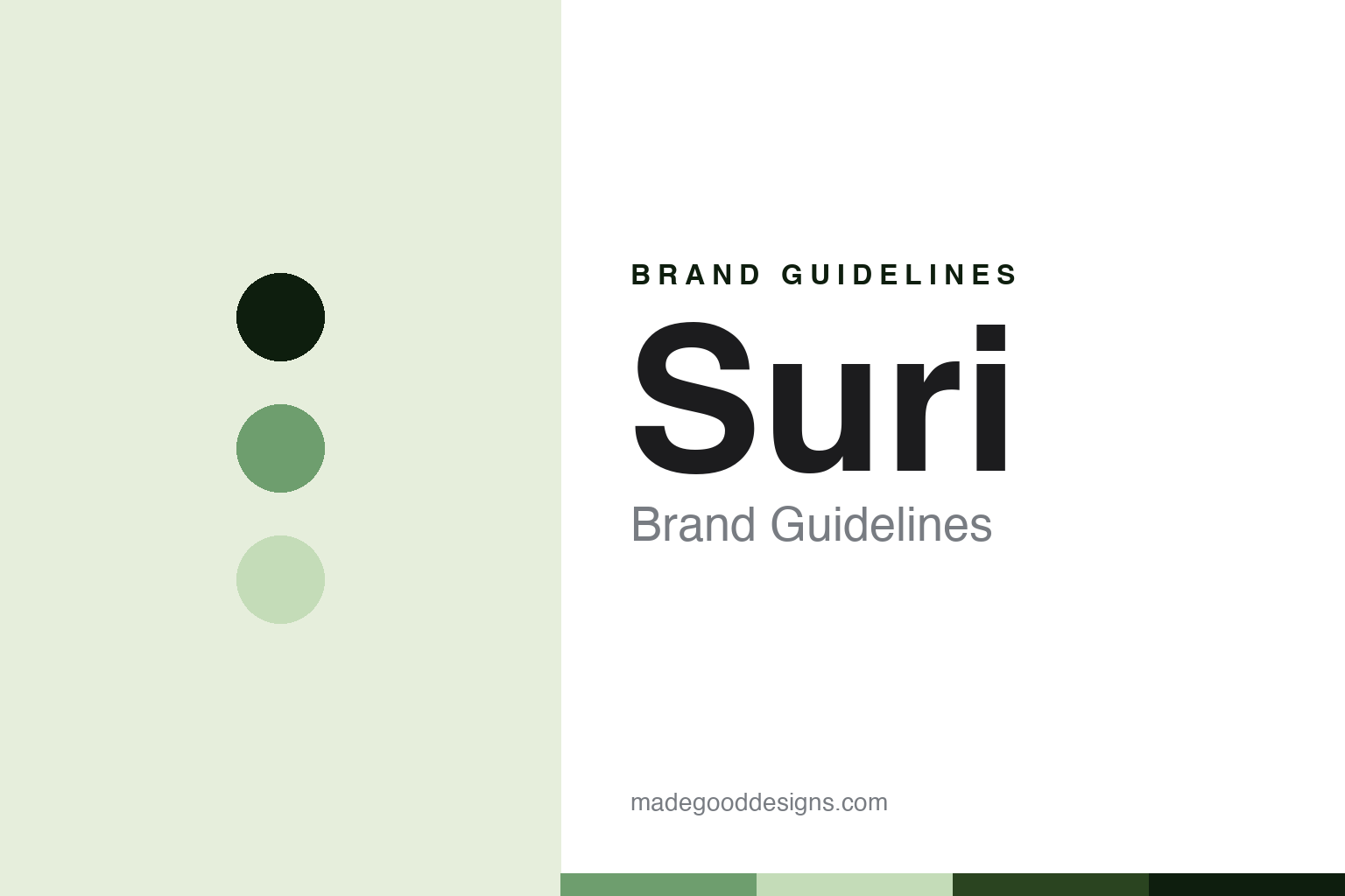 Suri Brand Guidelines: The Repairable, B-Corp Brush