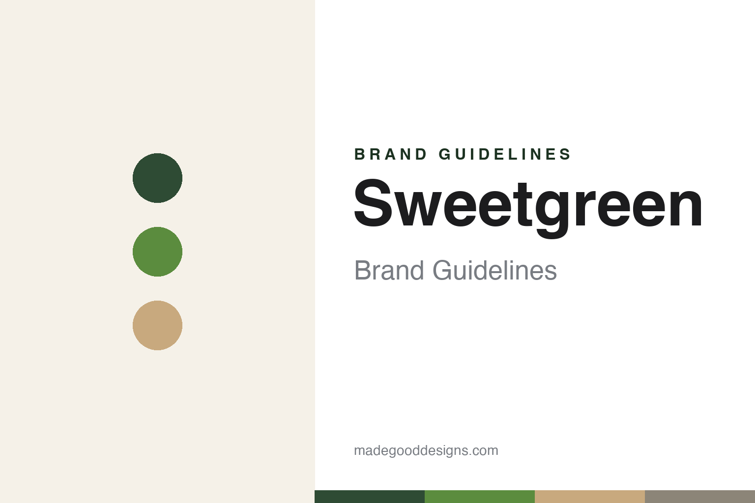 Abstract homage to Sweetgreen: clean-green minimalist discs and swatches (not a Sweetgreen logo)