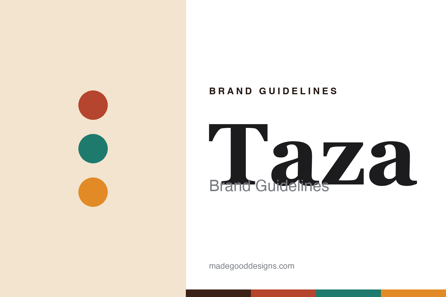 Abstract homage to Taza Chocolate: rustic folk-art discs and swatches (not a Taza logo)