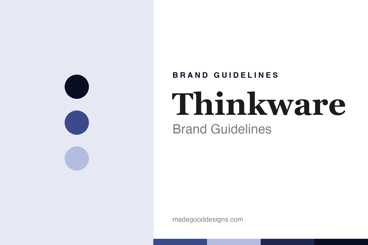 Thinkware brand guidelines — abstract colour discs and material texture (original homage; not a Thinkware product or logo)