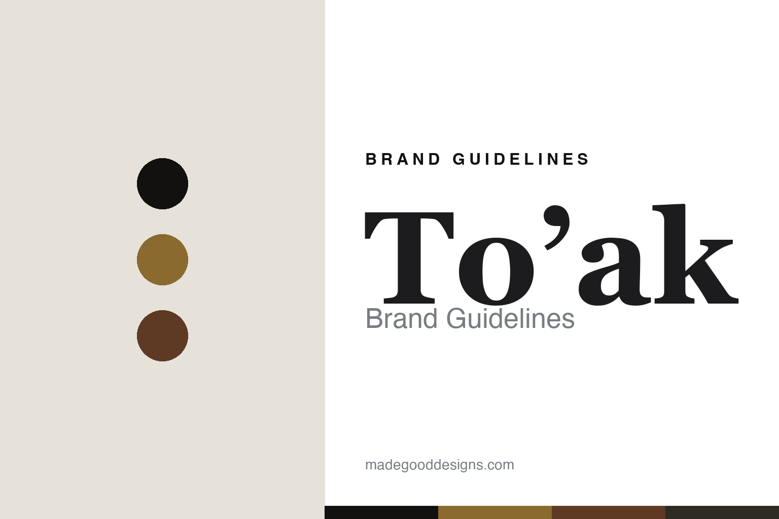 Abstract whisky-gold-and-wood colour-disc homage to To'ak's cask-aged luxury chocolate identity (not the To'ak packaging)