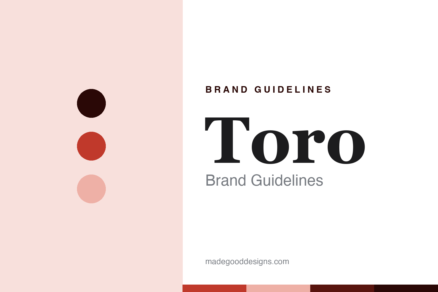 Toro brand guidelines — abstract colour discs and material texture (original homage; not a Toro product or logo)