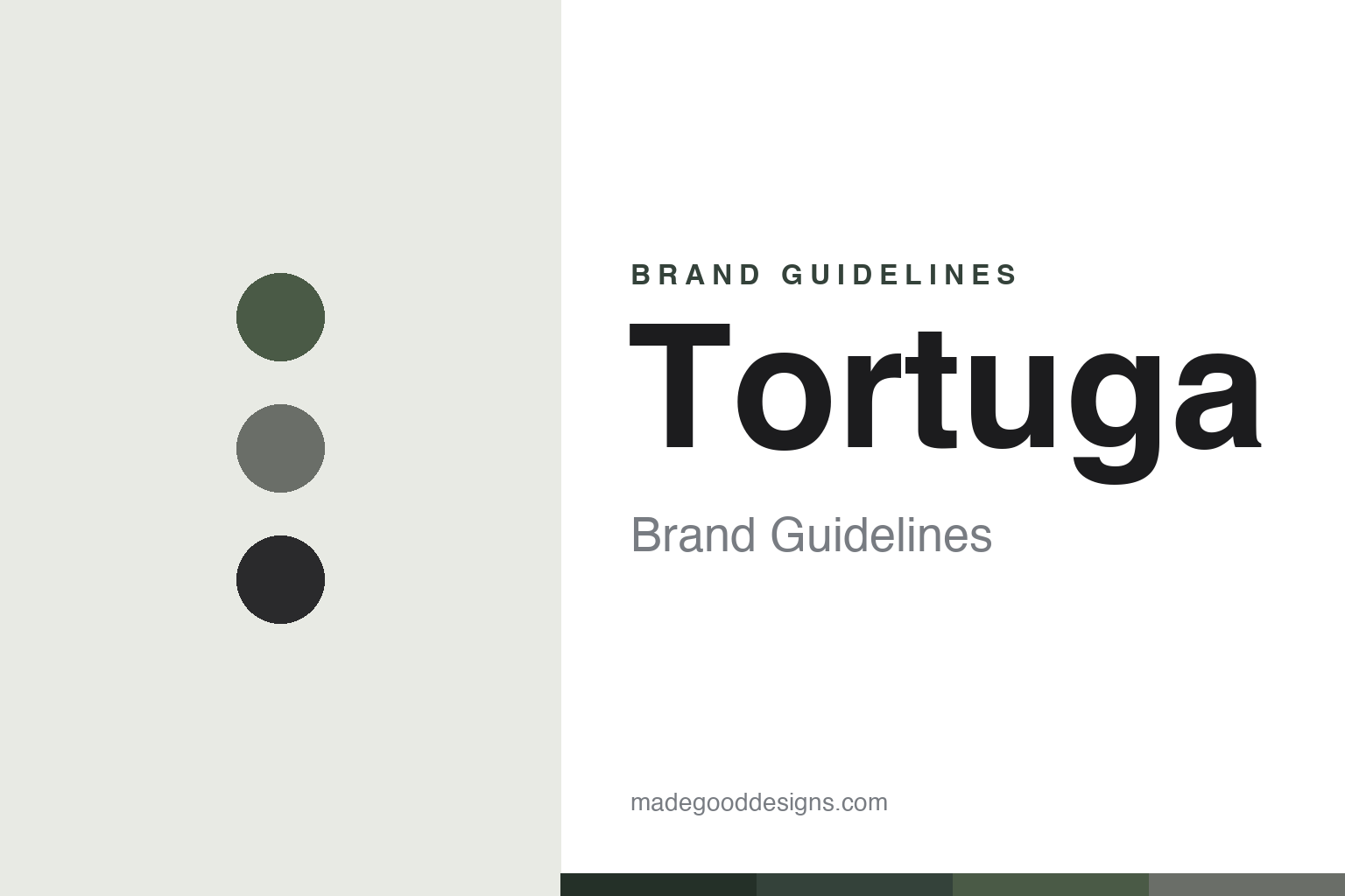 tortuga brand guidelines — abstract homage cover