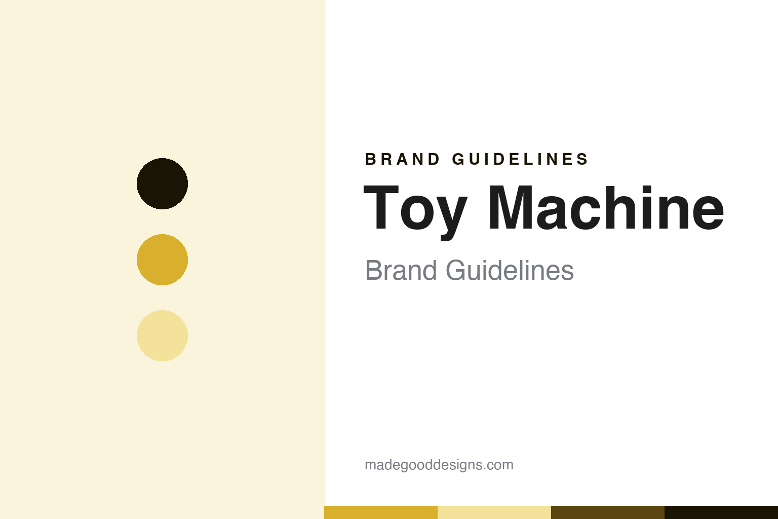 Toy Machine brand guidelines - abstract sect-mustard colour discs and maple-veneer texture, an unofficial design homage