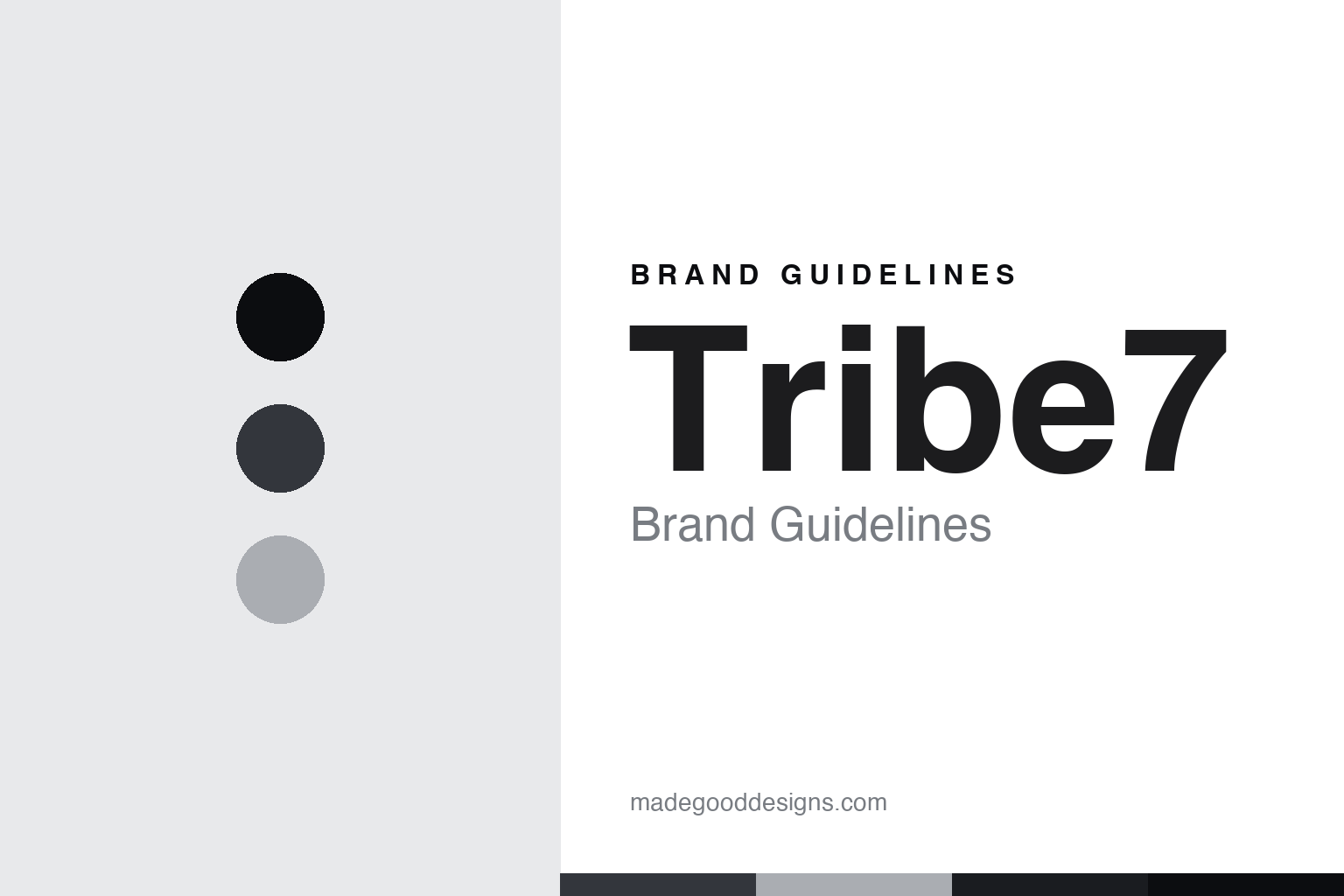 Tribe7 Brand Guidelines: American Design, German Glass