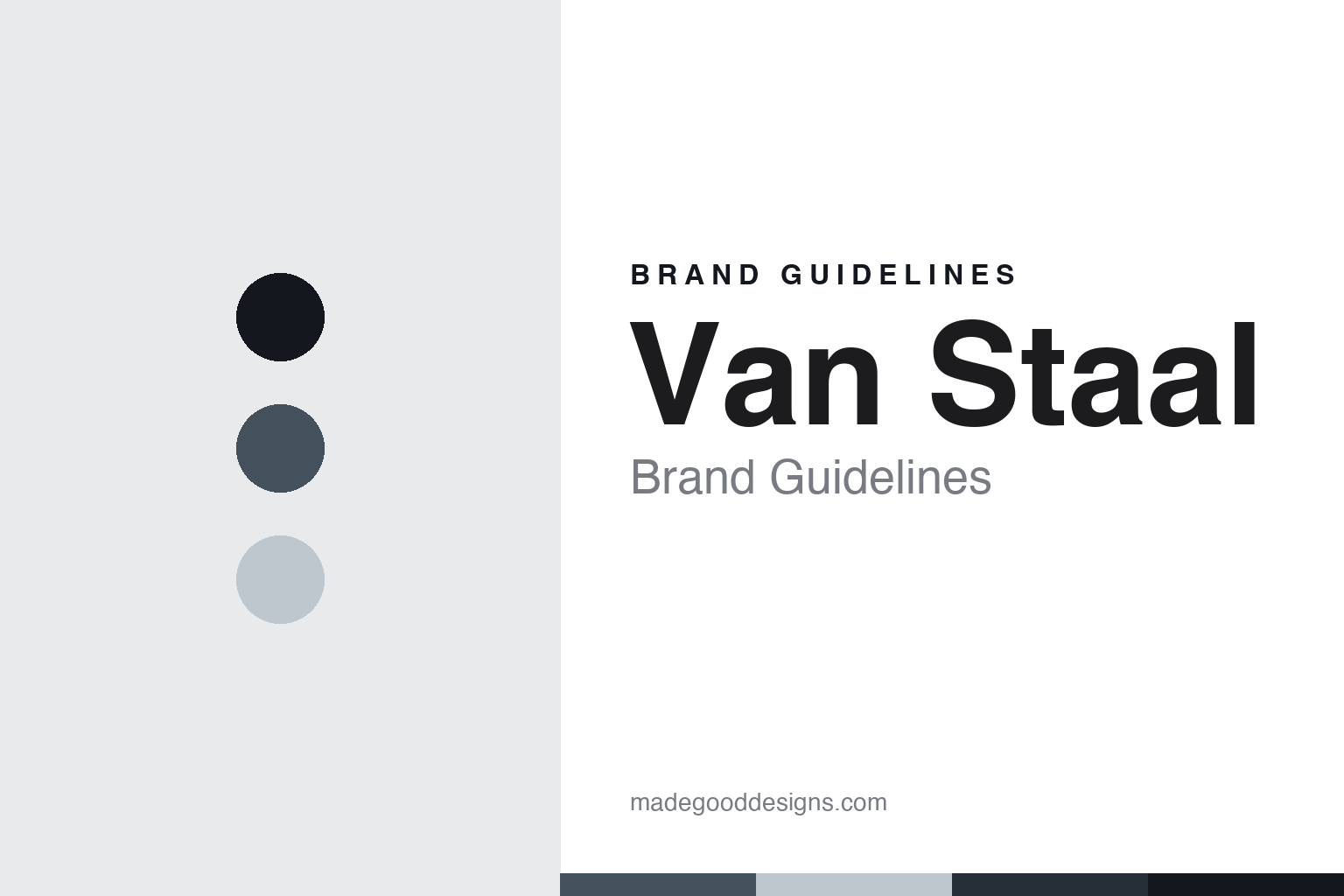 Van Staal brand guidelines — abstract colour discs and material texture (original homage; not a Van Staal product or logo)