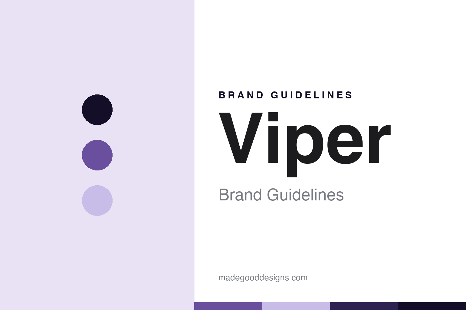 Viper Brand Guidelines: The US Soft-Tip Counterweight