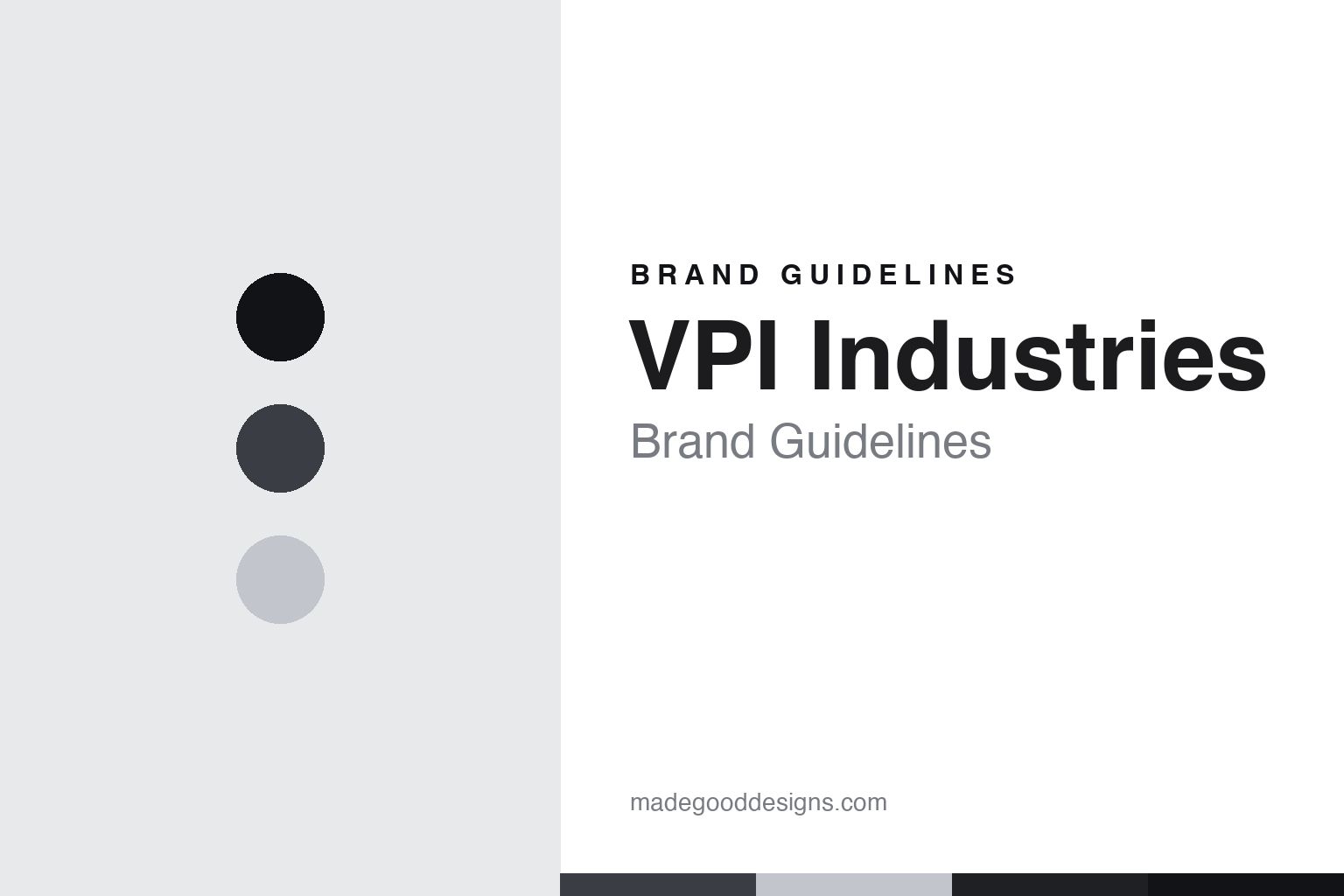 VPI Industries Brand Guidelines: Hand-Built in New Jersey