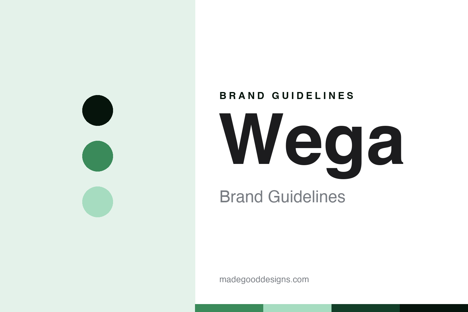 Wega Brand Guidelines: The Ryoma-Group Espresso Brand