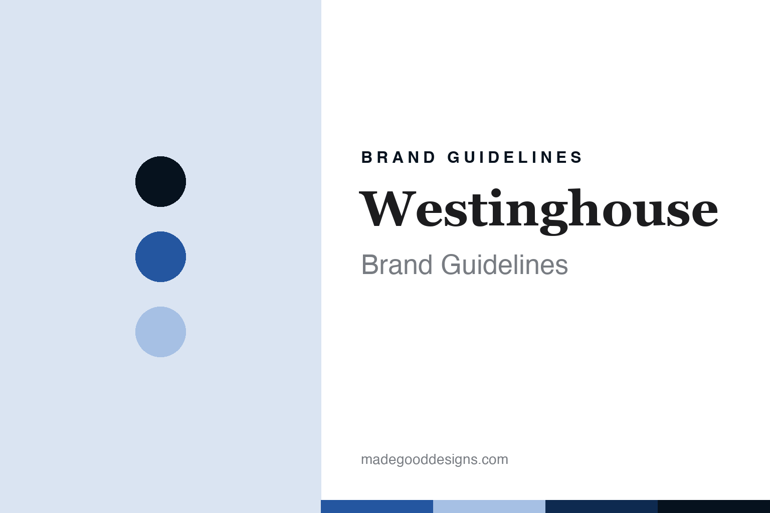 Westinghouse brand guidelines — abstract colour discs and material texture (original homage; not a Westinghouse product or logo)