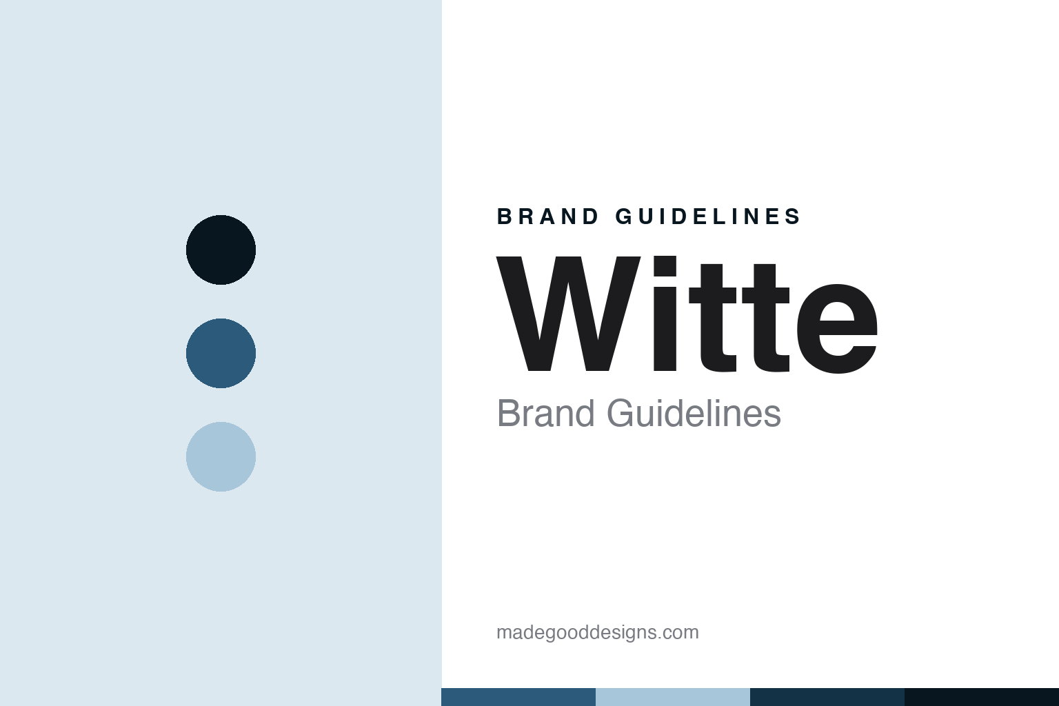 Witte Brand Guidelines: The Needle Factory That Became a Screwdriver House