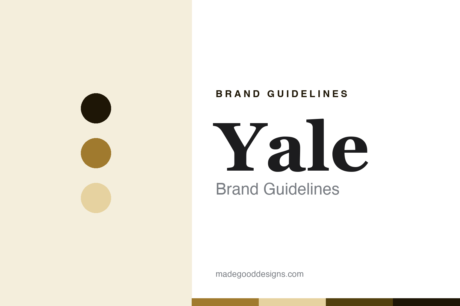 Yale brand guidelines — abstract colour discs and material texture (original homage; not a Yale product or logo)