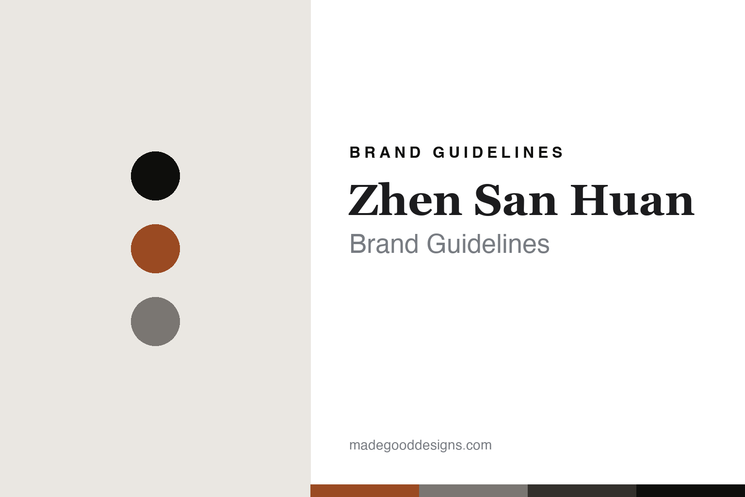 Abstract forge-ember and iron cover for a Zhen San Huan brand guidelines design article (colour discs, not a wok)