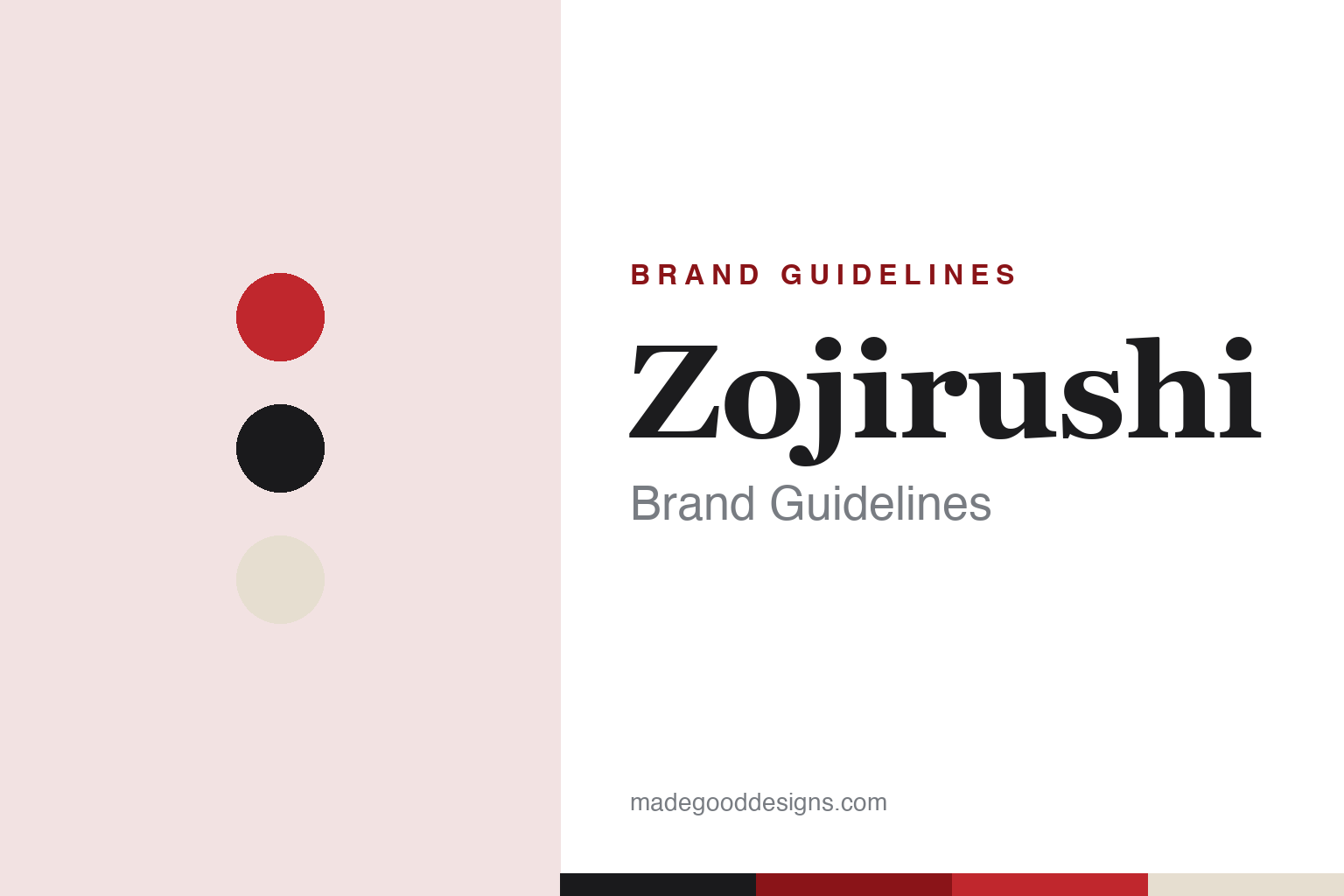zojirushi brand guidelines — abstract homage cover