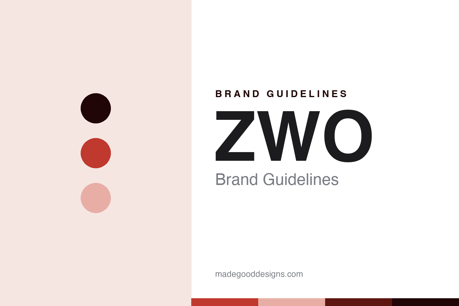 ZWO brand guidelines cover — abstract imaging-red palette discs and sensor texture (homage, not the ZWO logo or the Seestar)
