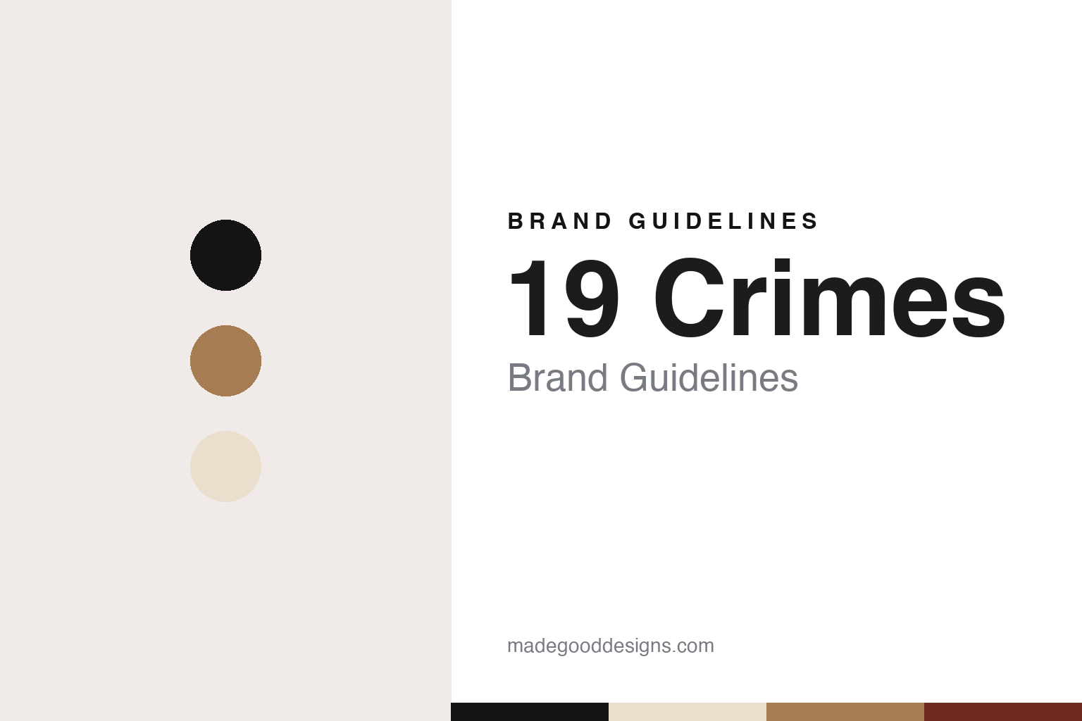 19 Crimes Brand Guidelines: Treasury’s Convict-Label Wine, Launched 2012