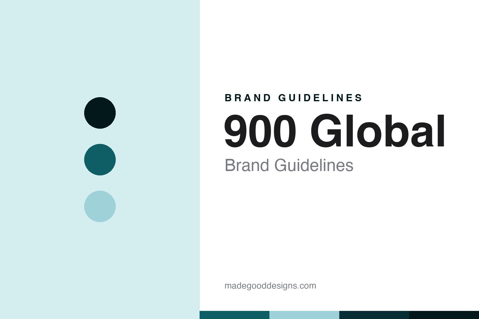 900 Global Brand Guidelines: The Independence That Was Promised