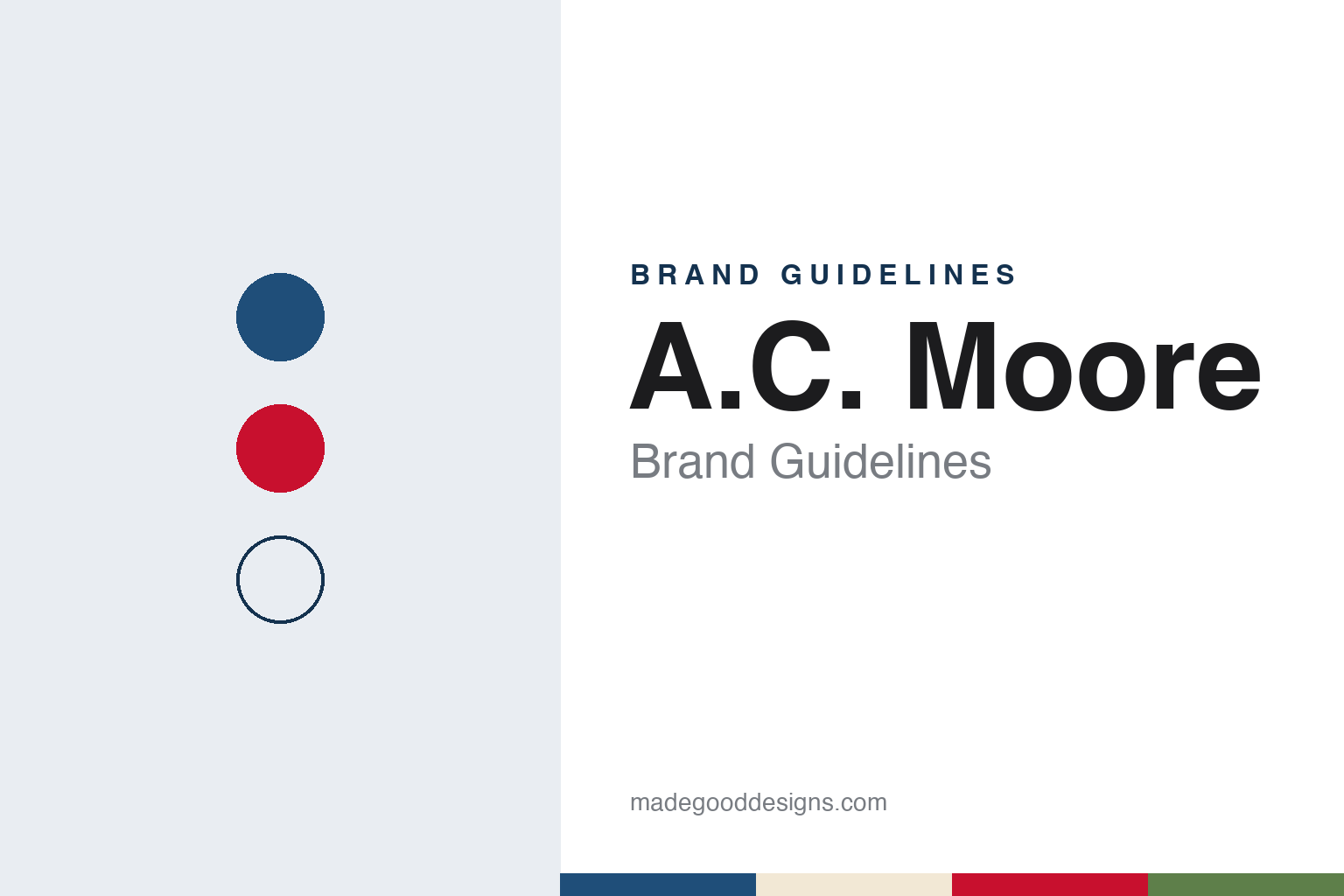 A.C. Moore Brand Guidelines: A New Jersey Craft Chain, 1985–2020