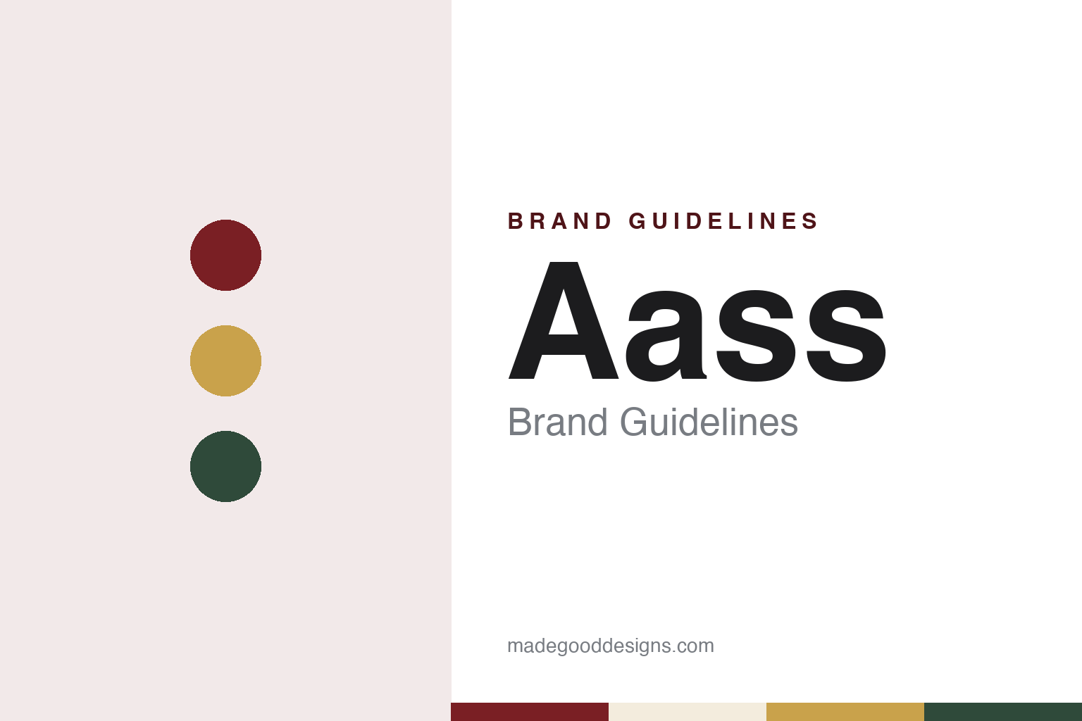 Aass Brand Guidelines: The Drammen Brewery of 1834, Family-Run for Five Generations
