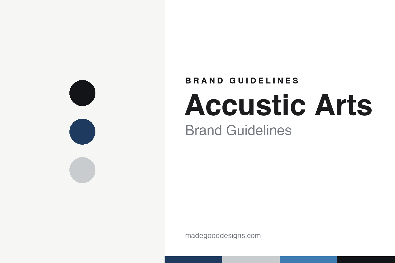 Accustic Arts brand guidelines — abstract colour discs and material texture (original homage; not a Accustic Arts product or logo)