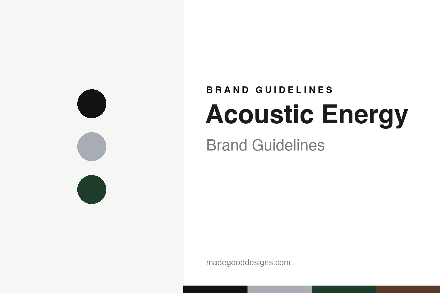 Acoustic Energy Brand Guidelines: The Metal-Coned AE1 and the Cotswolds Speaker Maker