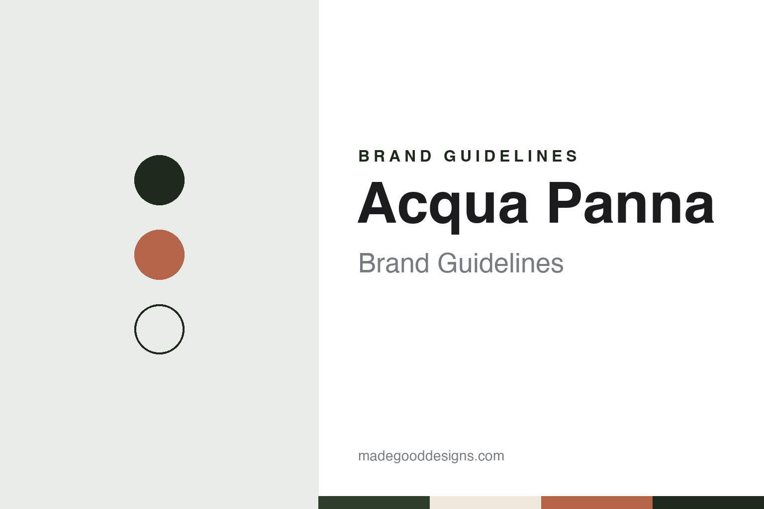 Acqua Panna Brand Guidelines: The Tuscan Still Water From a Former Medici Estate