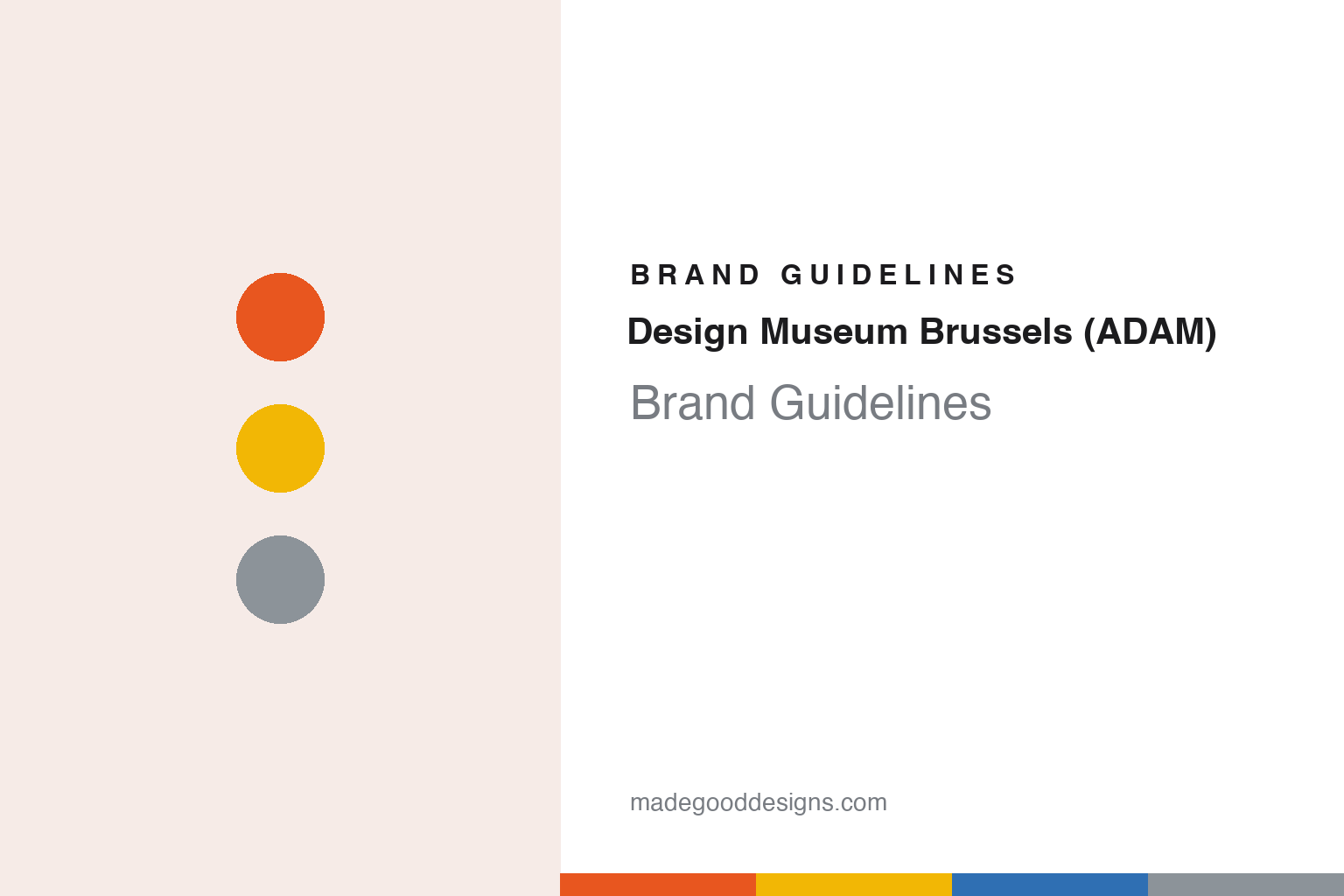 Design Museum Brussels (ADAM) Brand Guidelines: A Plastic Collection Beside the Atomium and a 2020 Rename
