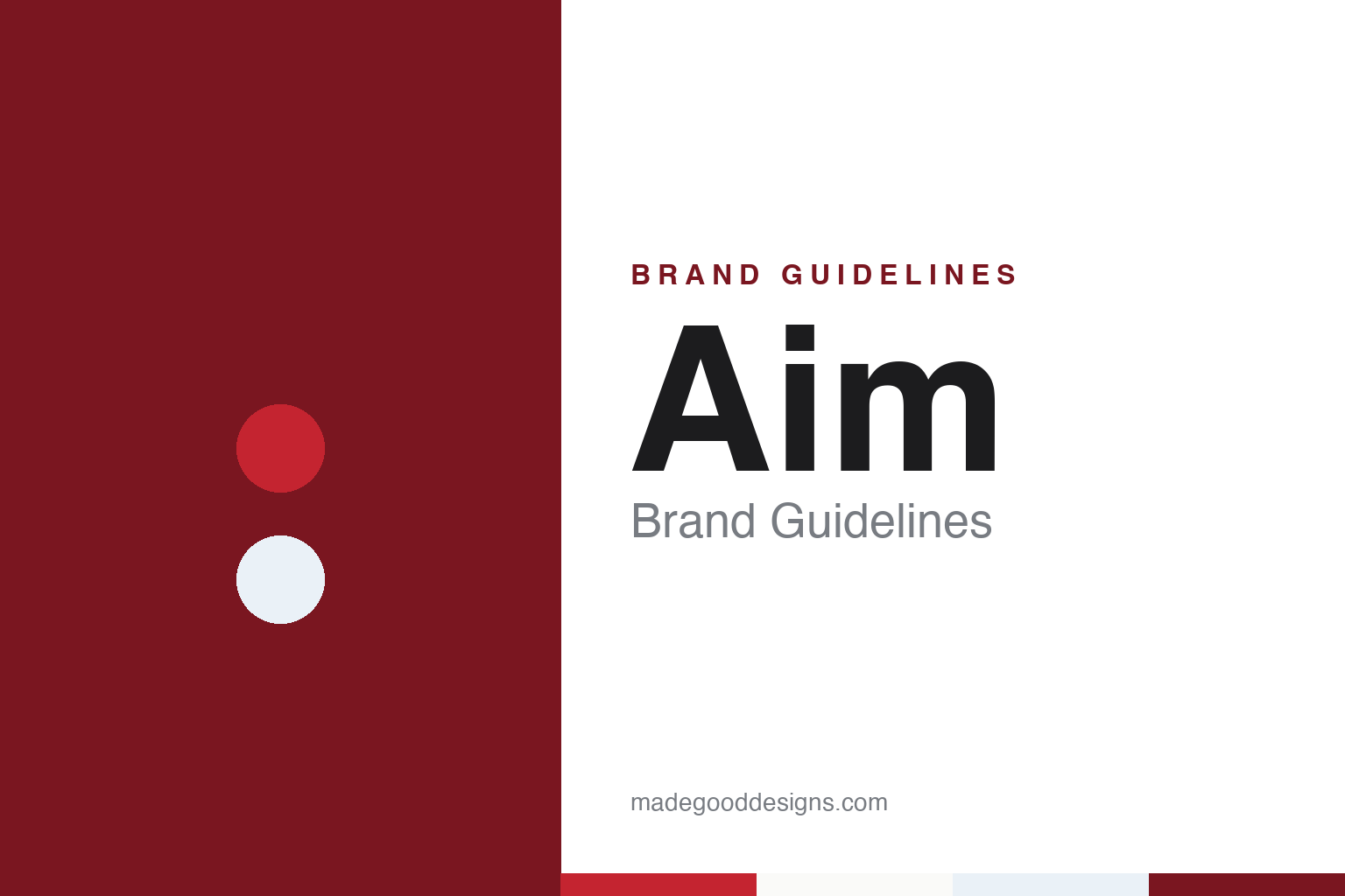 Aim brand guidelines — abstract colour discs and material texture (original homage; not a Aim product or logo)