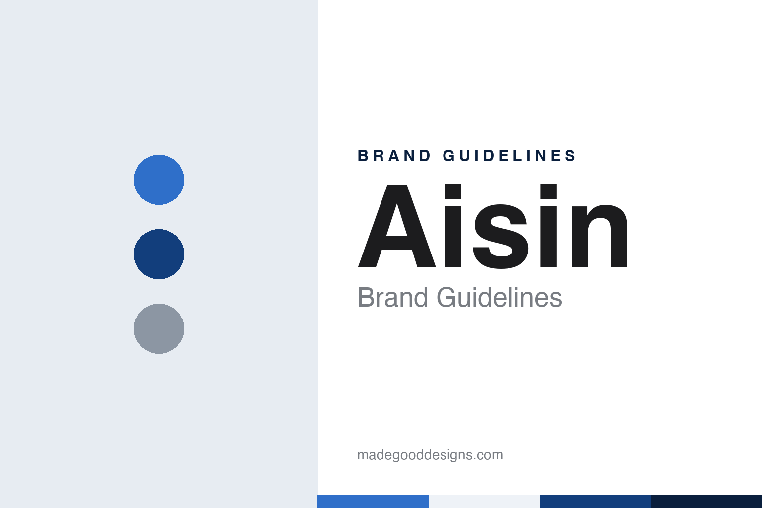 Aisin brand guidelines — abstract colour discs and material texture (original homage; not a Aisin product or logo)