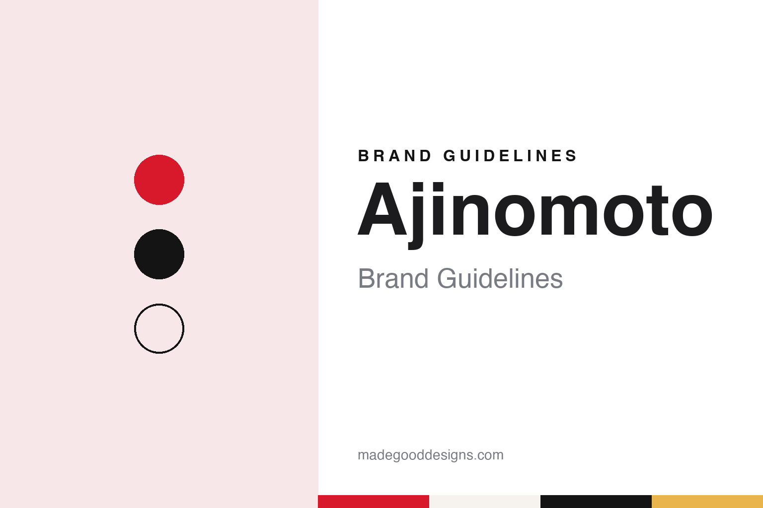 Ajinomoto Brand Guidelines: Kikunae Ikeda’s Umami, the 1909 Bottle & the Red Logo