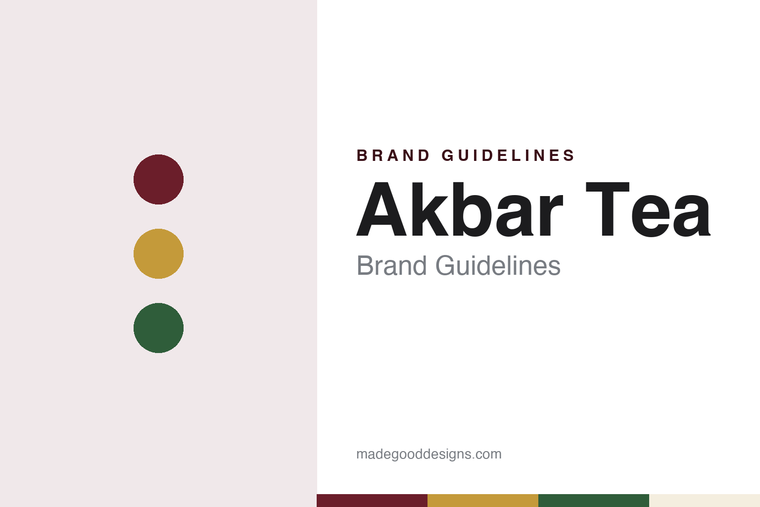 Akbar Tea brand guidelines — abstract colour discs and material texture (original homage; not a Akbar Tea product or logo)