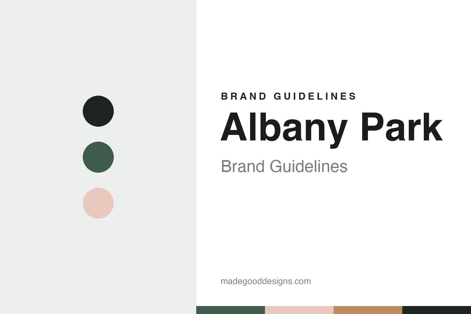 Albany Park Brand Guidelines: Houston’s Small-Parcel Sofa, 2019