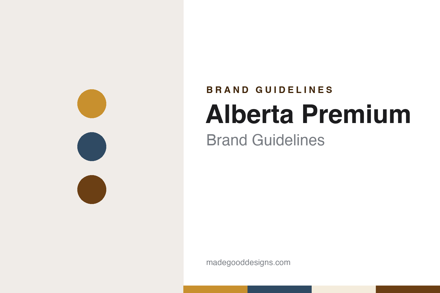 Alberta Premium Brand Guidelines: Calgary’s 100% Rye Whisky, Introduced in 1958