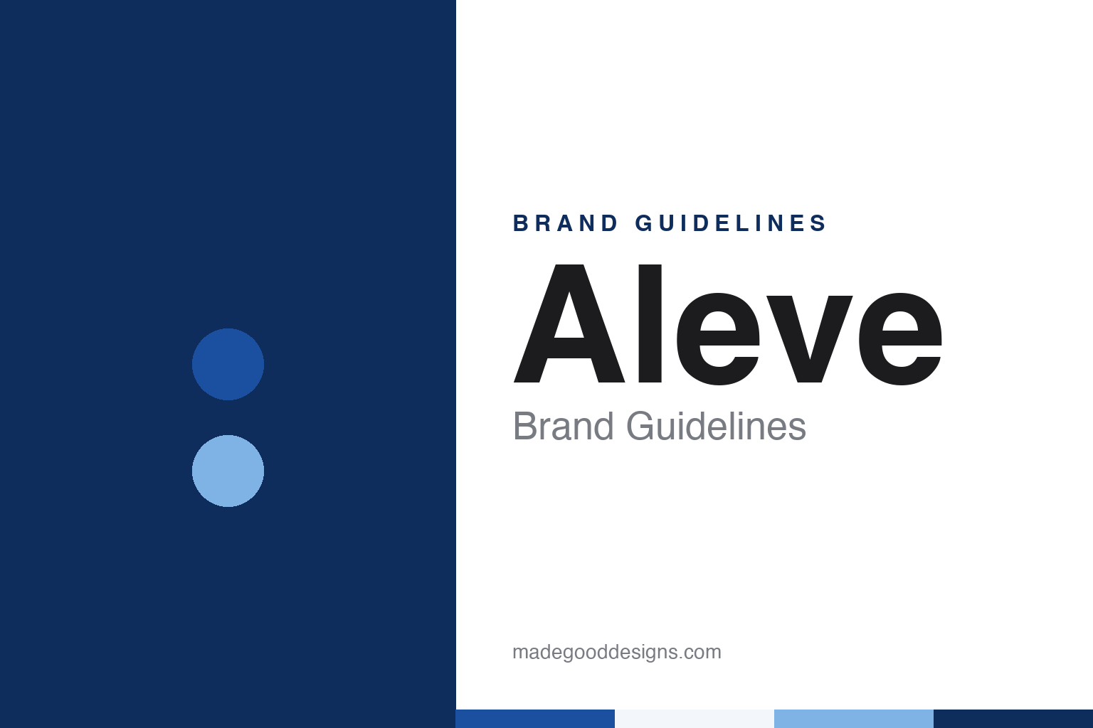 Aleve Brand Guidelines: A 1994 Procter-Syntex Launch, Owned by Bayer Since 2004