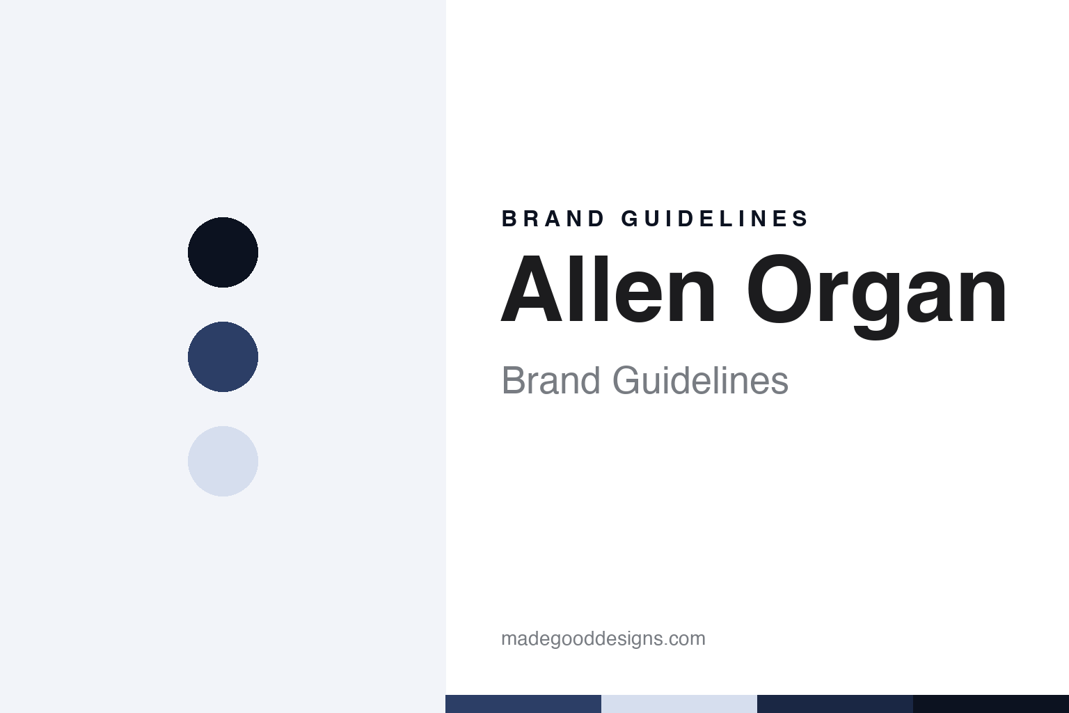 Allen Organ Brand Guidelines: The Name That Started It All
