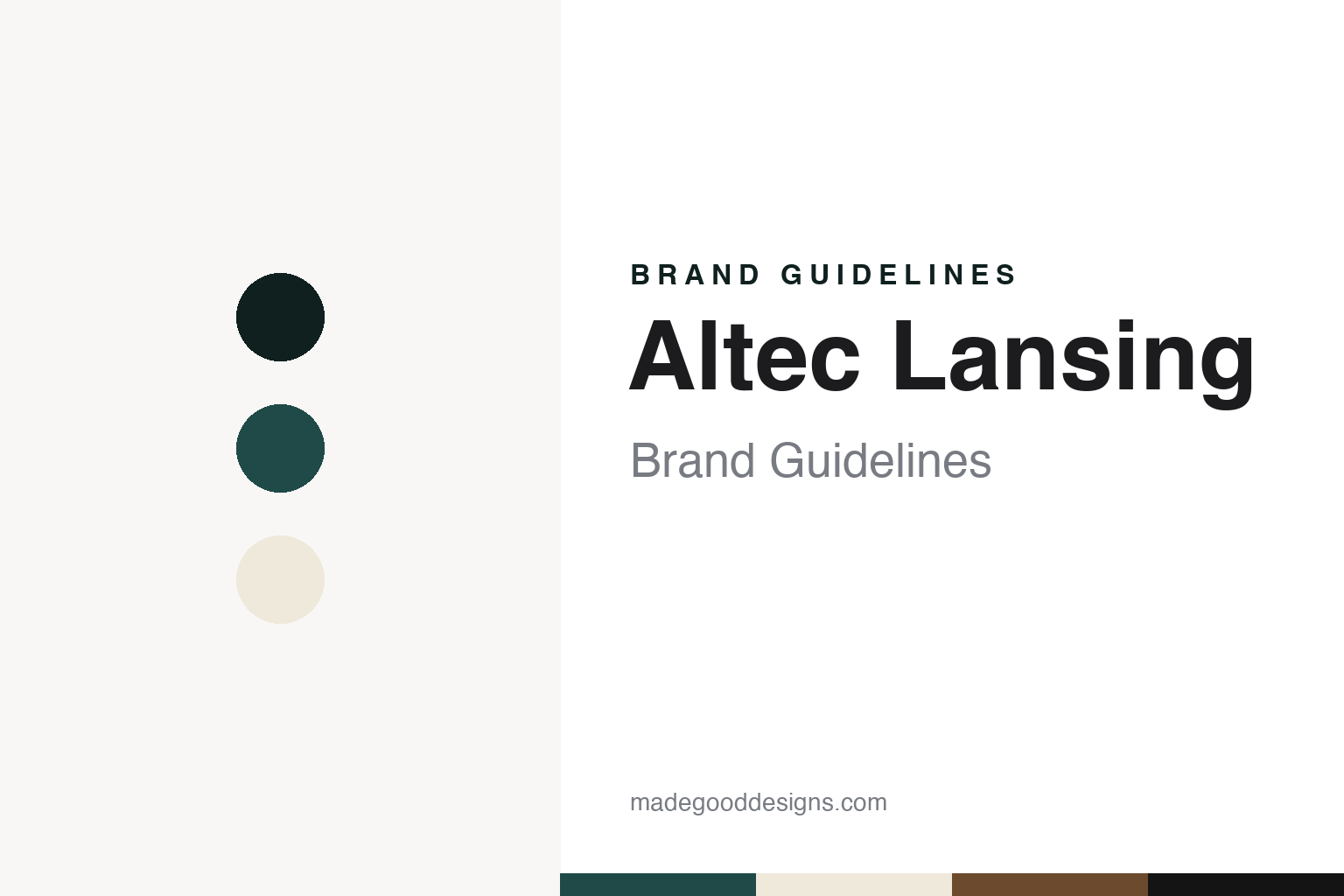 Altec Lansing Brand Guidelines: The Cinema Sound Company That Became a Licensed Name