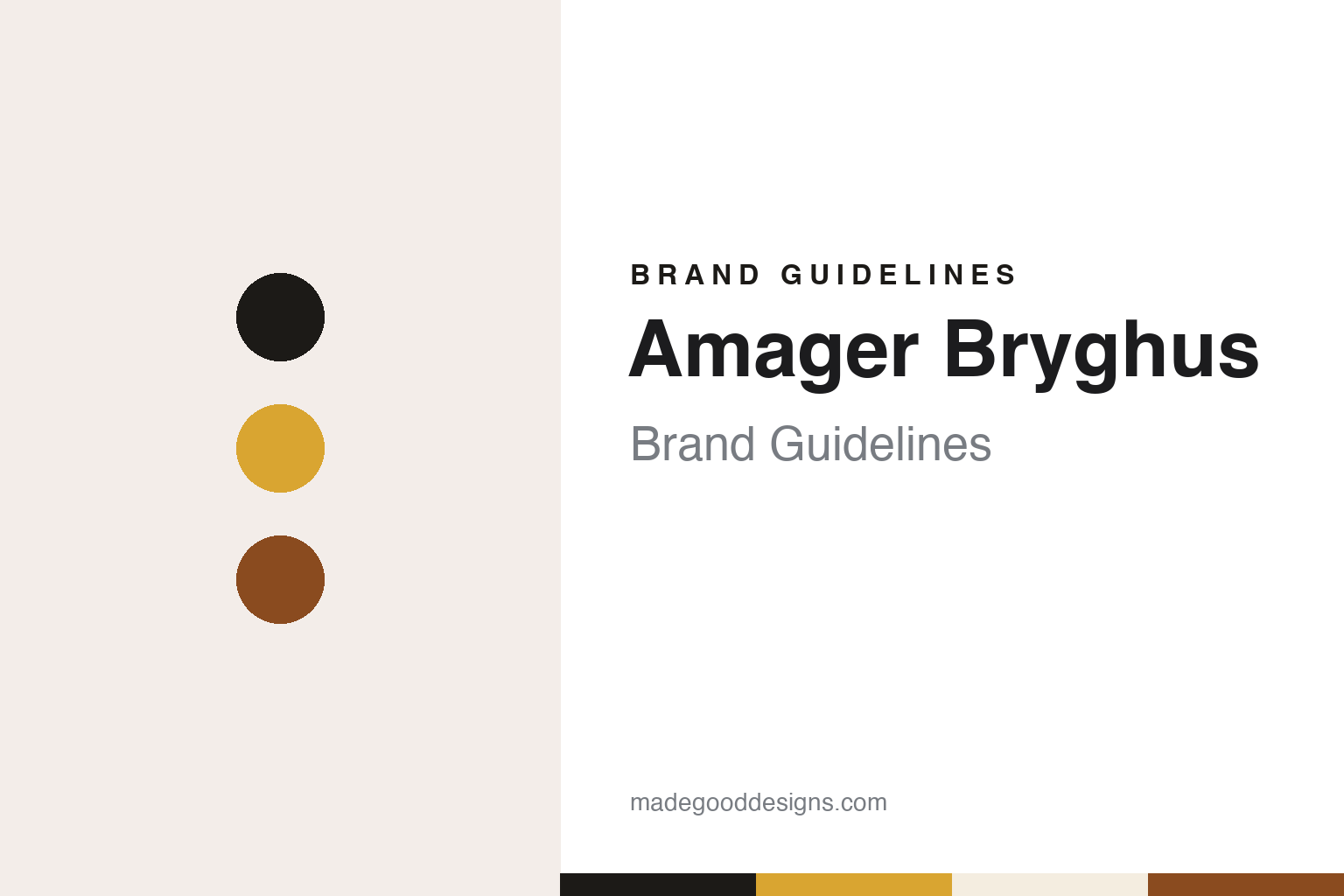 Amager Bryghus Brand Guidelines: The Kastrup Craft Brewery Founded by Two Friends in 2007