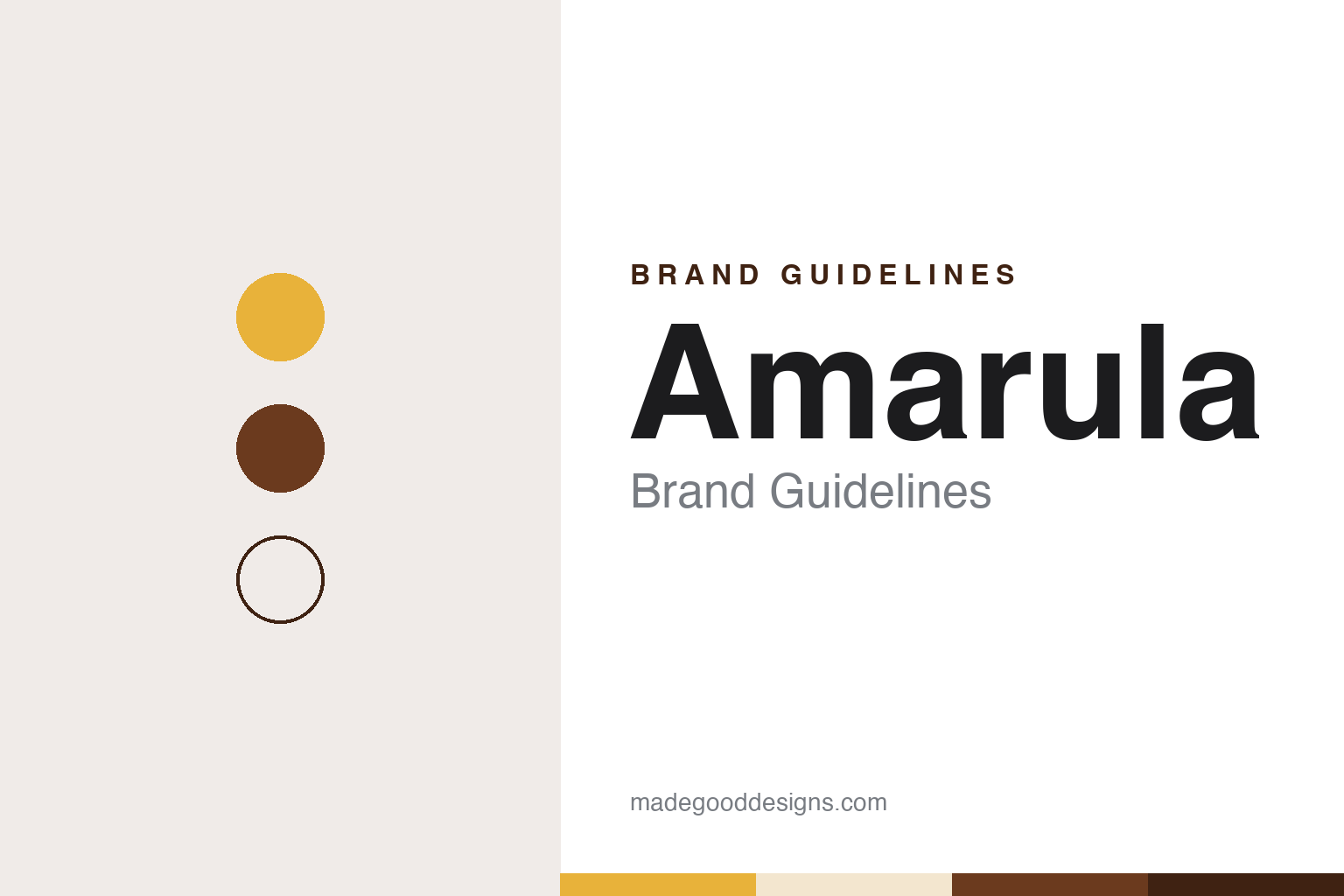 Amarula Brand Guidelines: The Marula Cream Liqueur With an Elephant on the Bottle